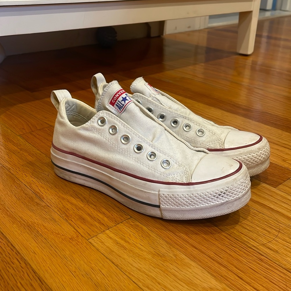 Converse platform slip on sneakers